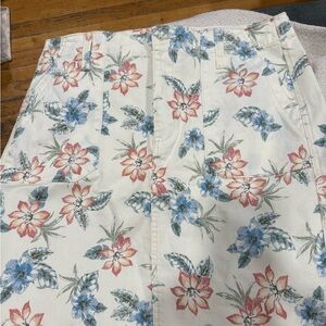 Seven7 Utility Floral Skirt with Pockets